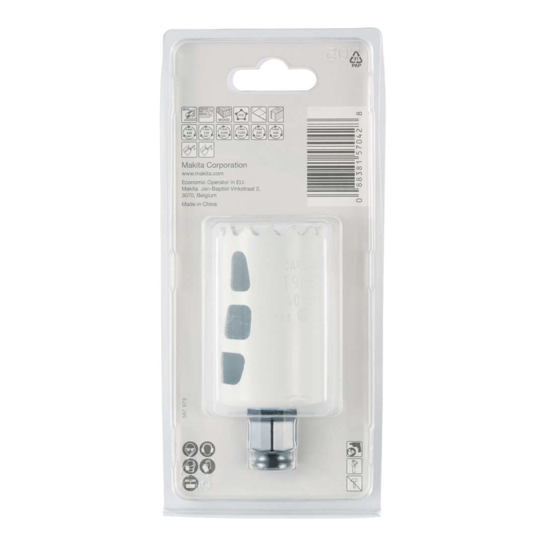 Makita EZYCHANGE TCT-Lochsäge Ø 40 mm, Schnitttiefe 60 mm