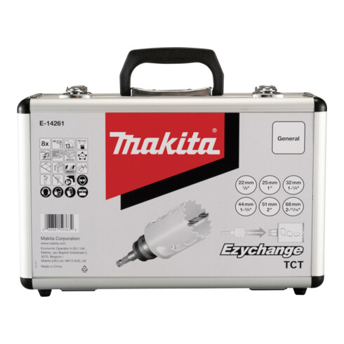 Makita EZYCHANGE TCT Lochsägen-Set 8-teilig Ø 22-68 mm • Schnitttiefe 44 mm
