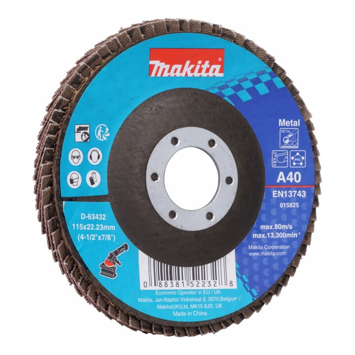 Makita Fächerschleifscheibe 115mm A40