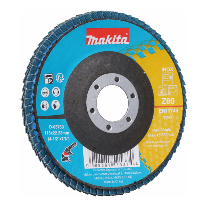 Makita Fächerschleifscheibe 115mm Z80