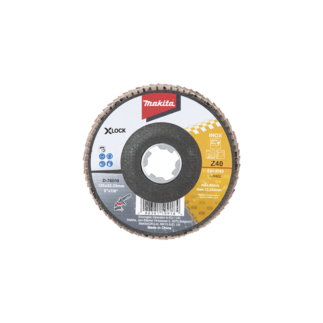 Makita Fächerschleifscheibe 125mm Z40