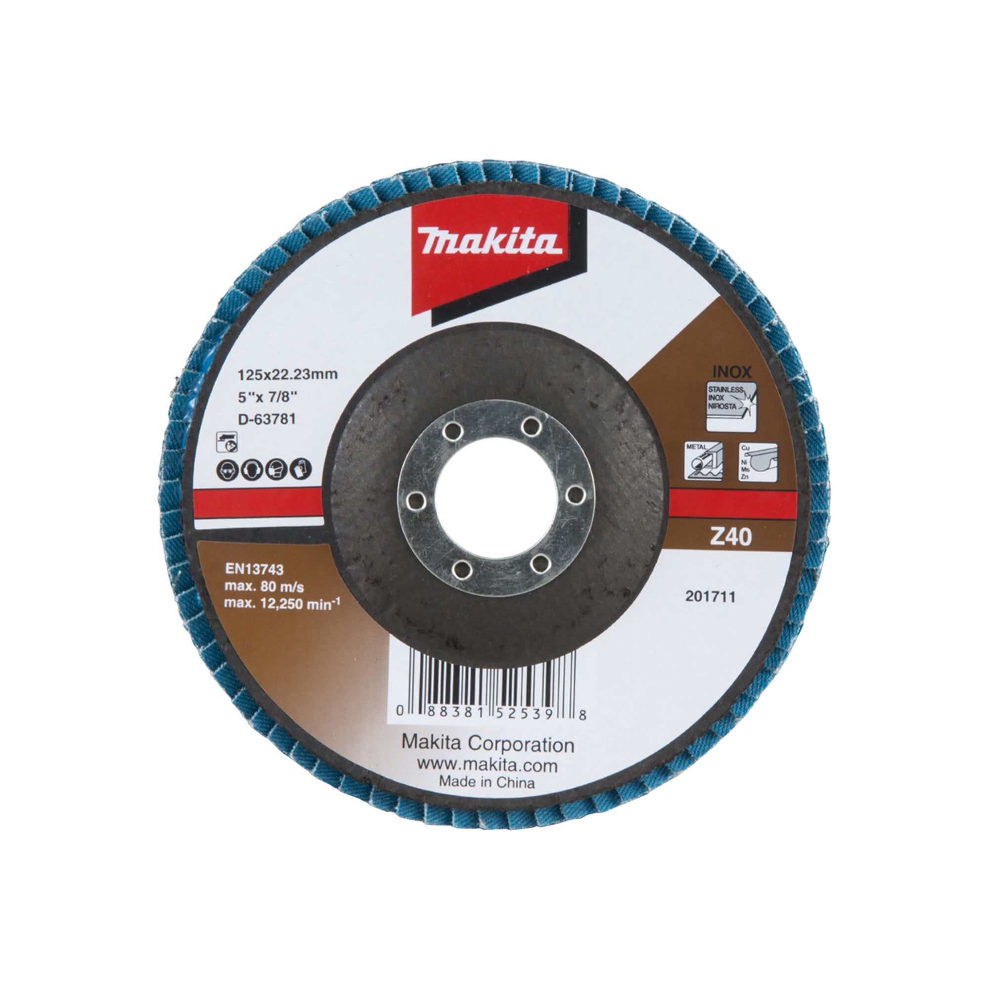 Makita Fächerschleifscheibe 125mm Z40