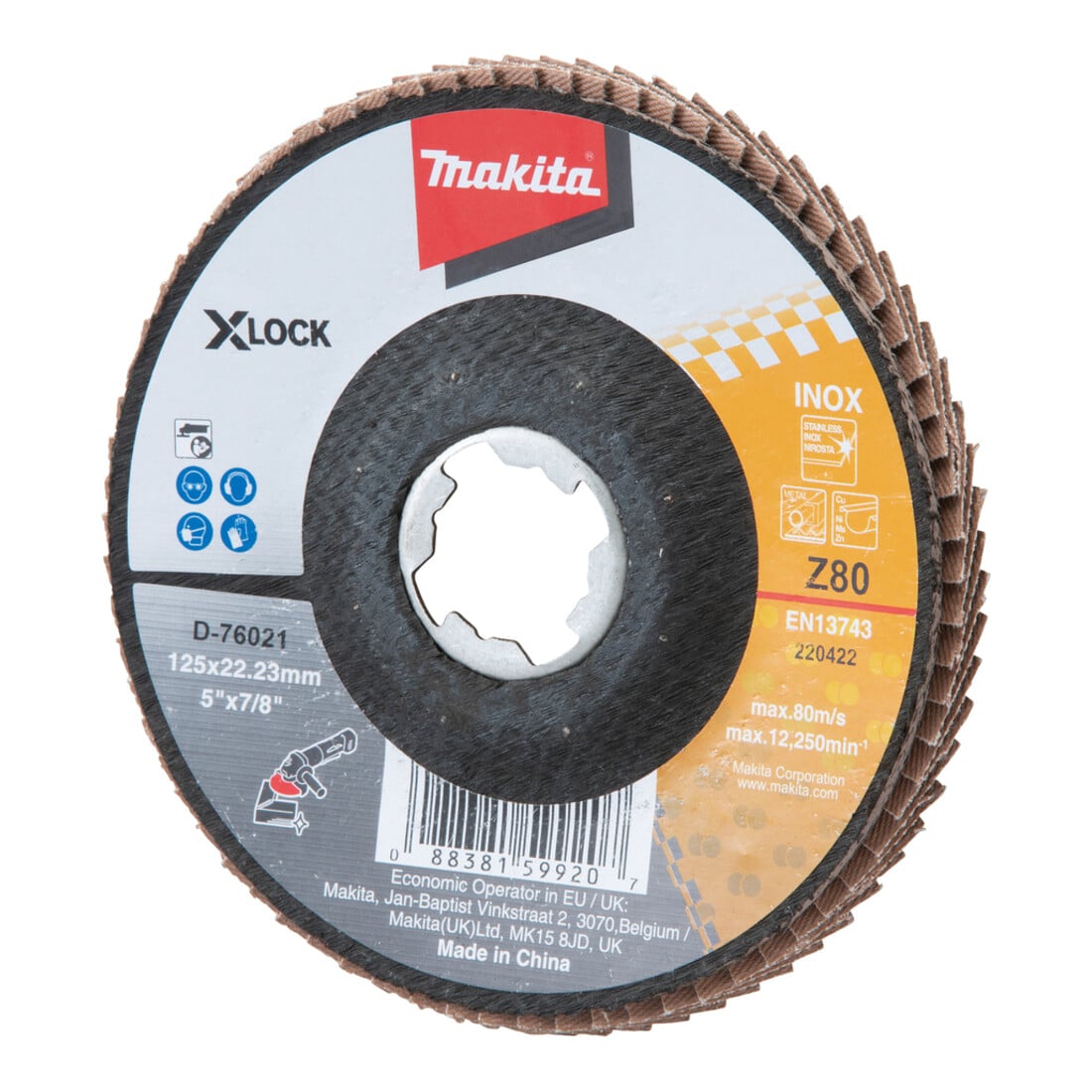 Makita Fächerschleifscheibe 125mm Z80