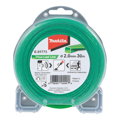 Makita Filo per falciatura Four Leaf 2,0mm x 30m E-01775