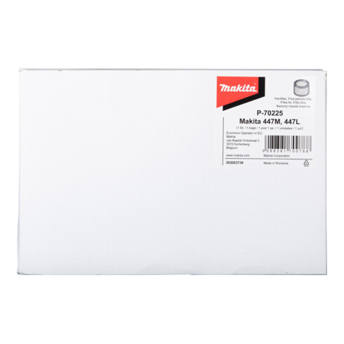 Makita FILTERELEMENT 447L (P-70225)