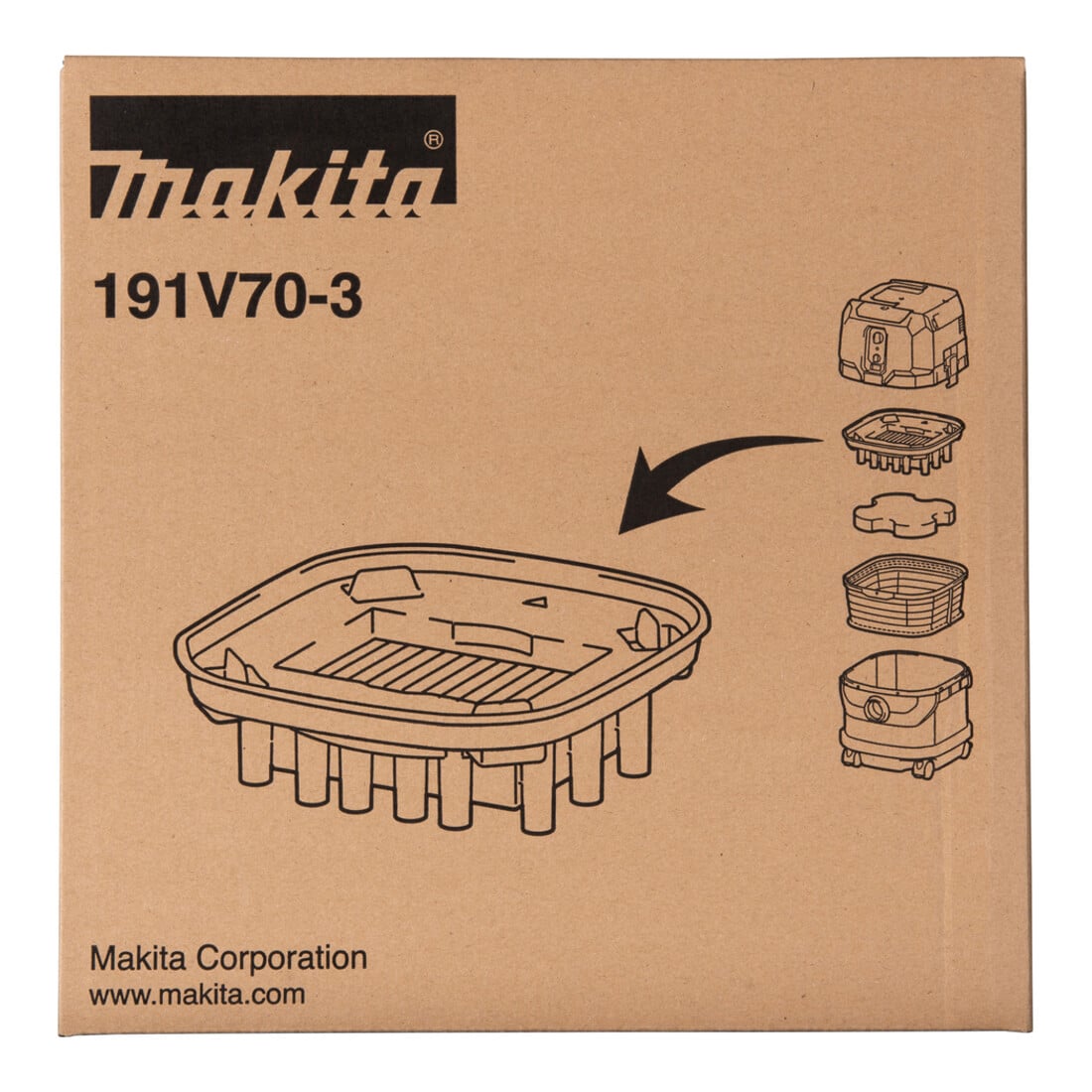 Makita Filterelement HEPA, langlebig, effizient