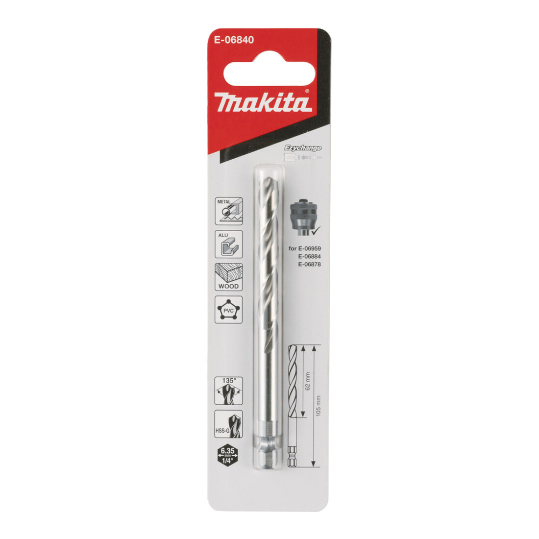 Makita Foret-centreur HSS-G EZYCHANGE