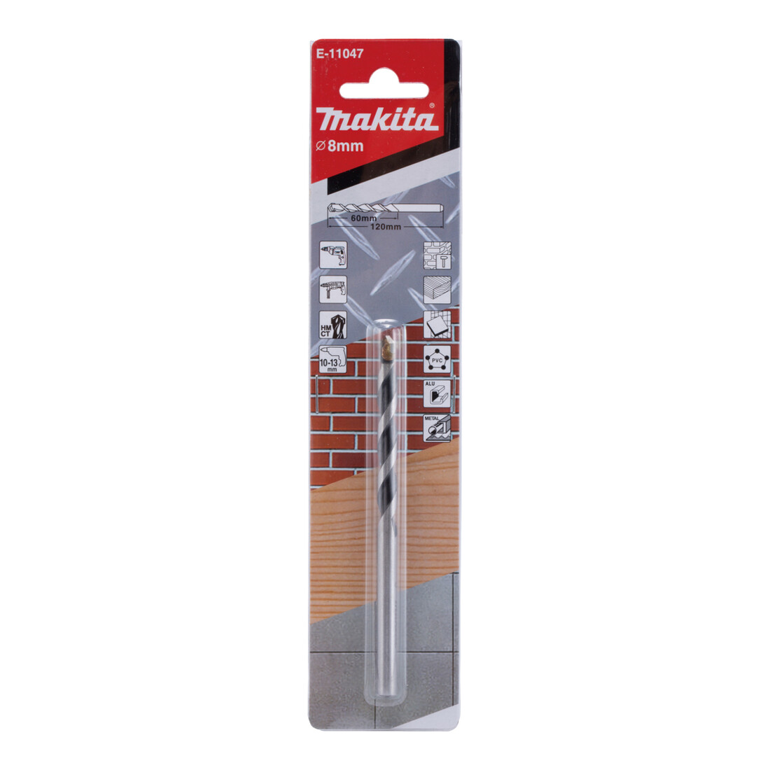 Makita Forêt multi-usages TCT 8x120mm