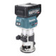 Makita Fraiseuse multifonction sans fil 40V max. / 4,0 Ah, 2 batteries + chargeur dans MAKPAC-1