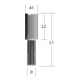 Makita Fresa per scanalatura doppia 6mm-3