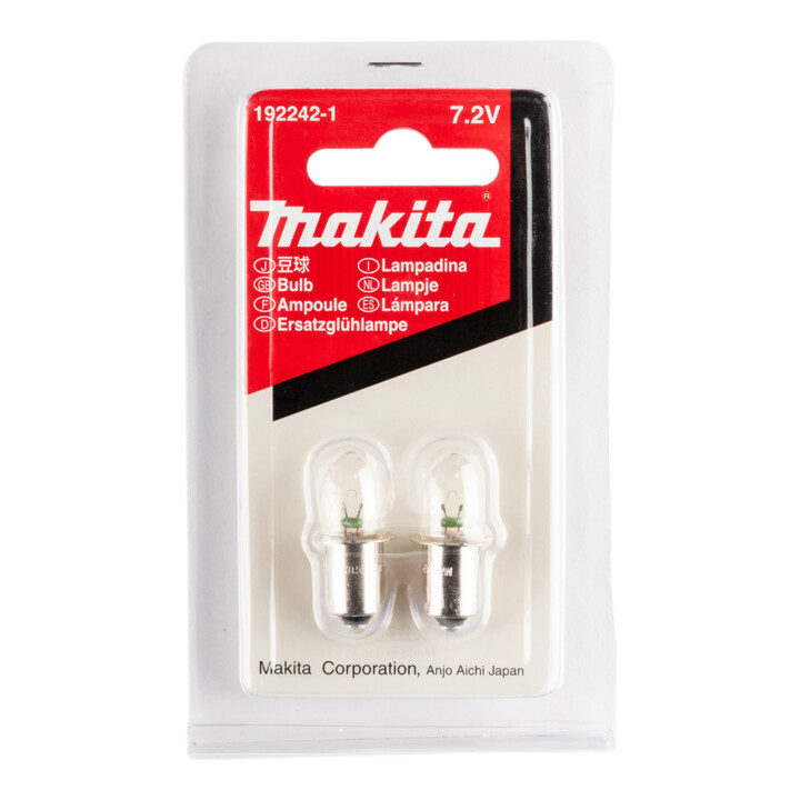 Makita gloeilamp 7.2V 2 stuks (192242-1)