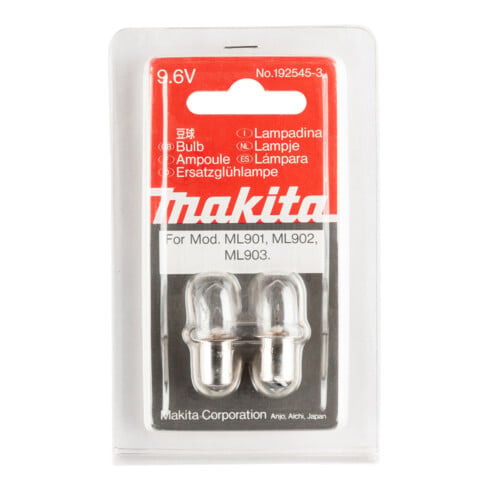 Makita gloeilamp 9.6V 2 stuks (192545-3)