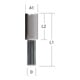 Makita groeffrees dubbele snijder 8mm-3
