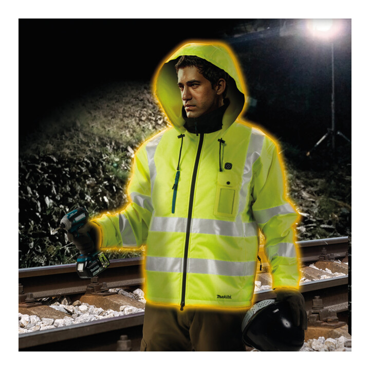 Makita Gut sichtbare Heizjacke CXT, Gr. XL (CJ106DZXL)