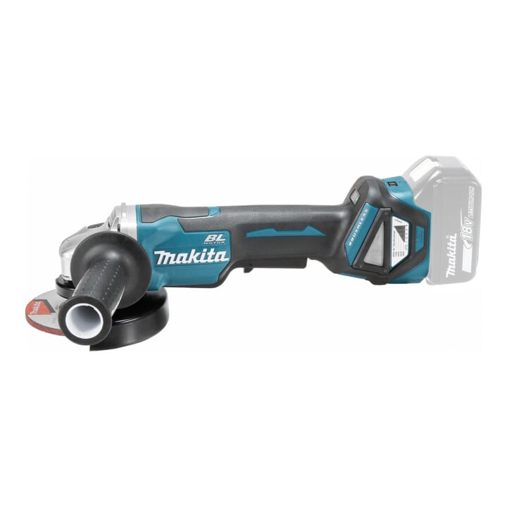 Makita haakse slijpmachine op accu 18,0 V met peddelschakelaar (DGA515Z)