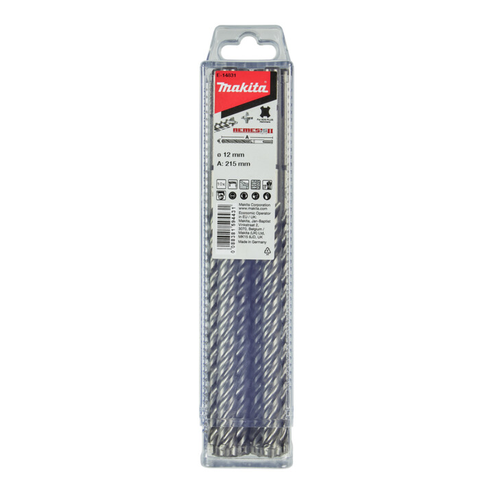 Makita HM Bohrer NEMESIS II Ø 12 mm, Länge 215 mm, SDS-PLUS