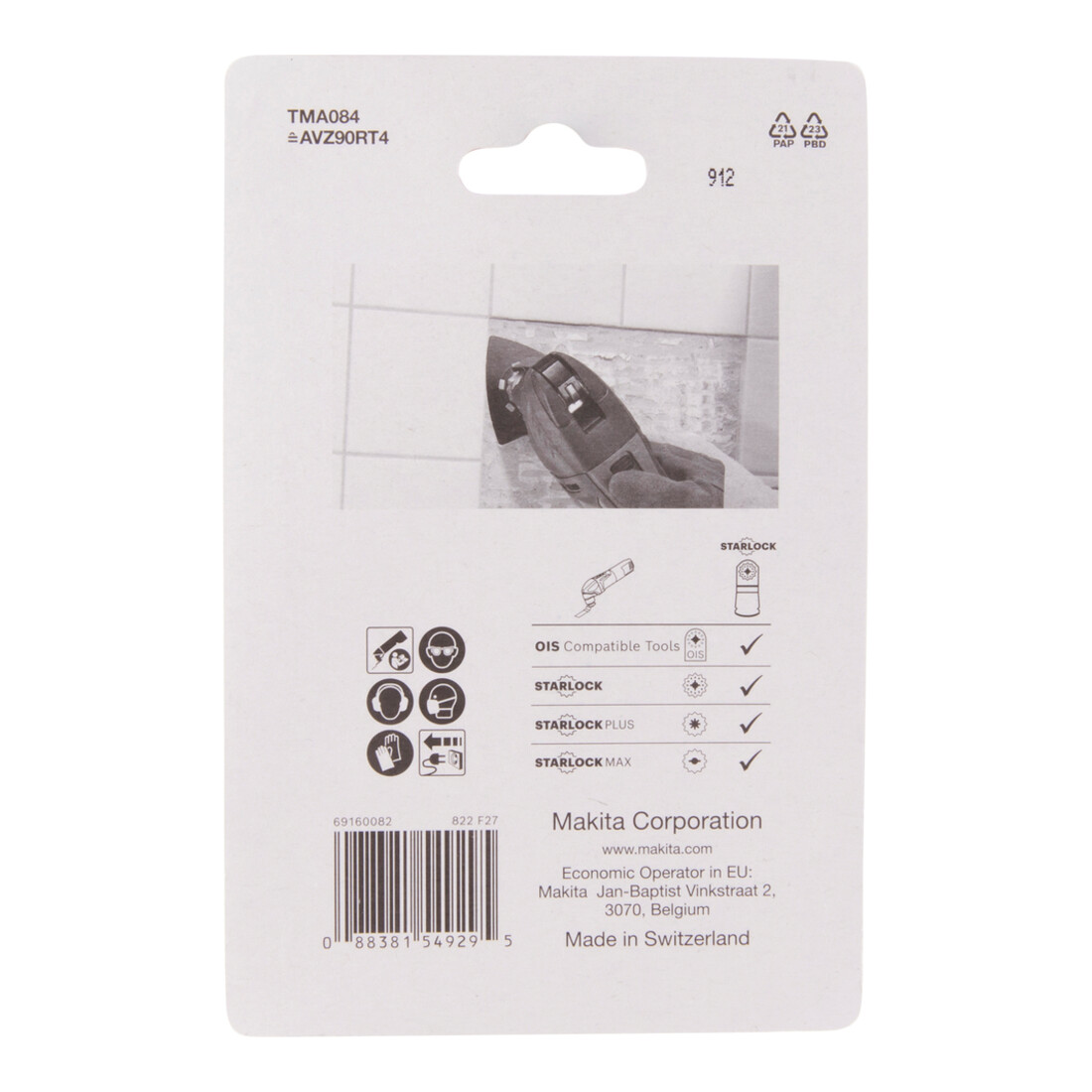Makita HM Delta plaat 90 TMA084 B-69808