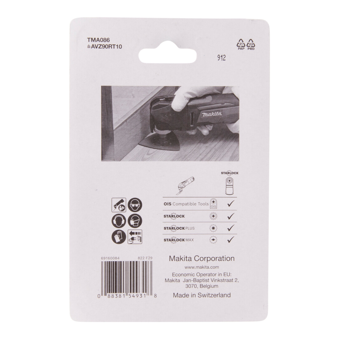Makita HM Delta plaat 90 TMA086 B-69820