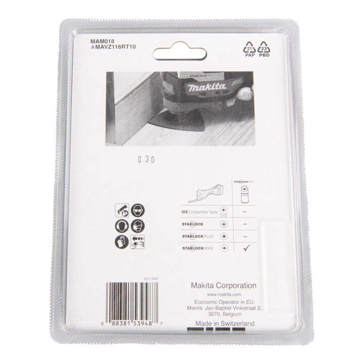 Makita HM-Deltaplatte 116 MAM018