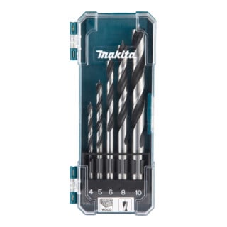Makita Holzbohrer-Set 4-10mm 5-tlg. SW6/8/10/12/13 1/4" 50 mm