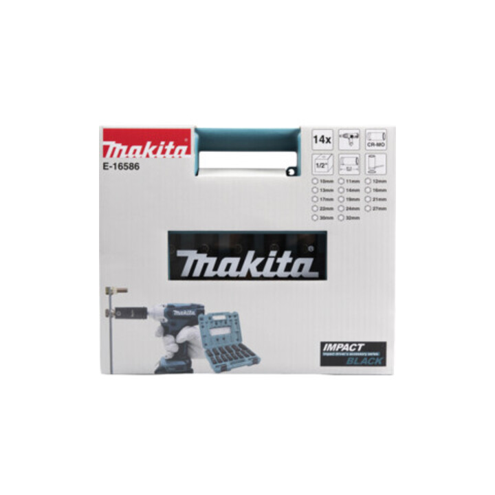 Makita IMPACT BLACK Schlagnuss-Set 14-tlg. 1/2"