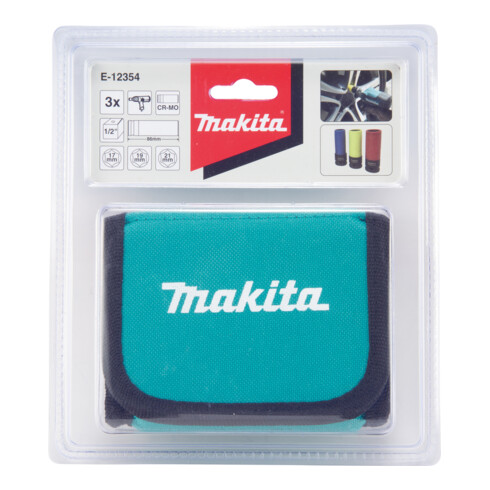 Makita Jeu de clés à douille 3 pces 1/2 pouce