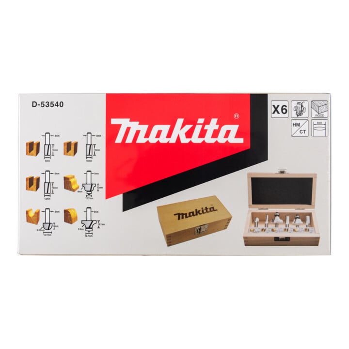 Makita jeu de coupeurs 8mm 5 pièces D-53540
