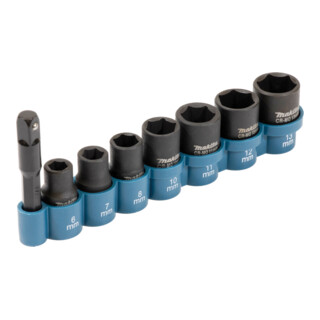 Makita Jeu de douilles 8 pièces, carré 1/4"