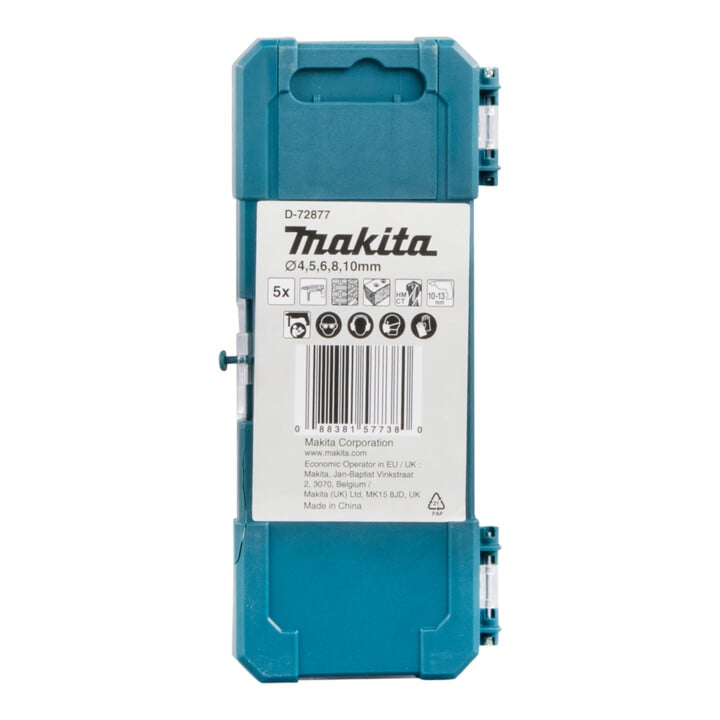 Makita Jeu de forets à pierre 4-10 mm, 5 pièces