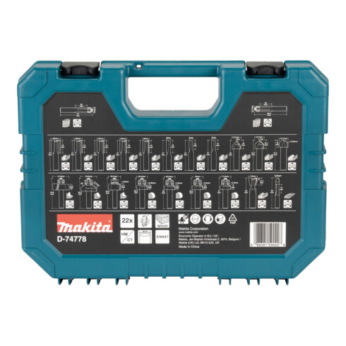 Makita Jeu de fraises 22 pièces