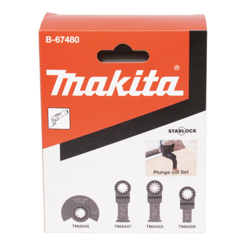 Makita jeu de lames de scie plongeante 4 pièces