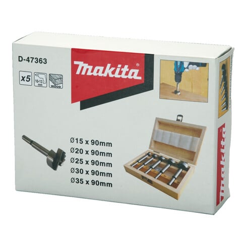 Makita Jeu d'embouts Forstner D-47363