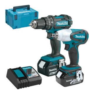 Makita Kit batterie DLX2133J (DHP482Z + DTW251Z)