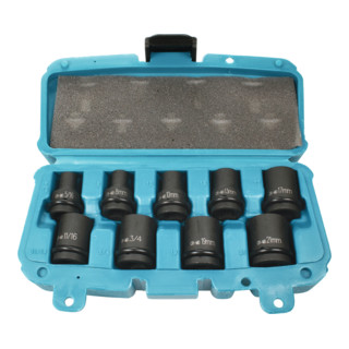 Makita Kit de douilles hexagonales 1/2" P-46953, 9 pièces