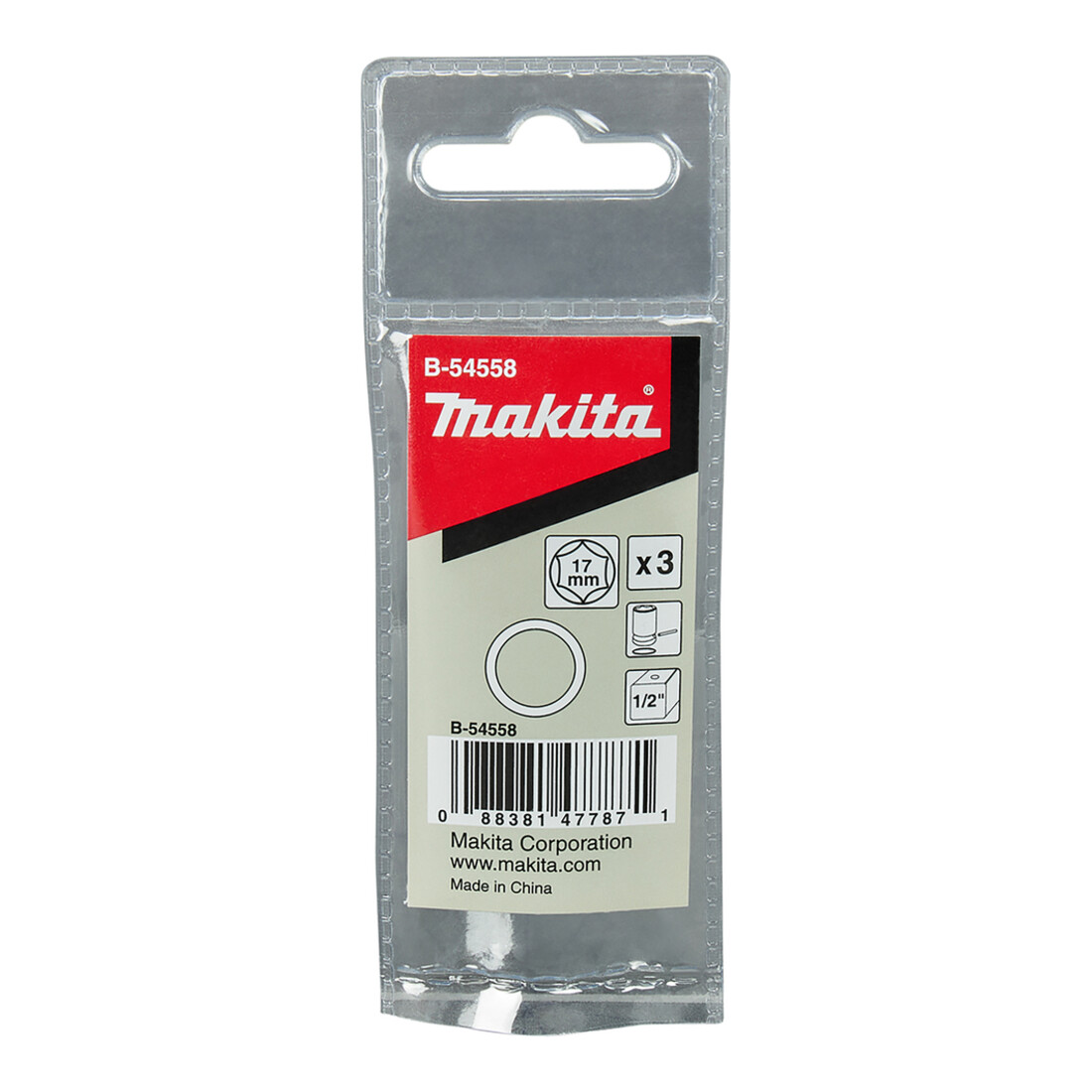 Makita Kit de joints toriques pour 1/2" 17mm B-54558