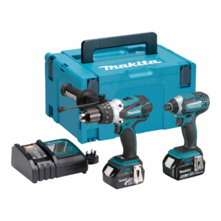 Makita Kit LXT 18V con trapano DHP458Z + Avvitatore a impulsi a batteria DTD152Z