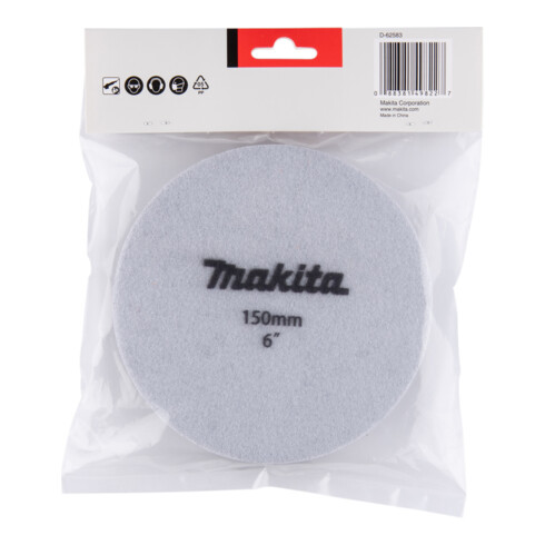 Makita Klett-Schwamm Schwarz 150mm D-62583