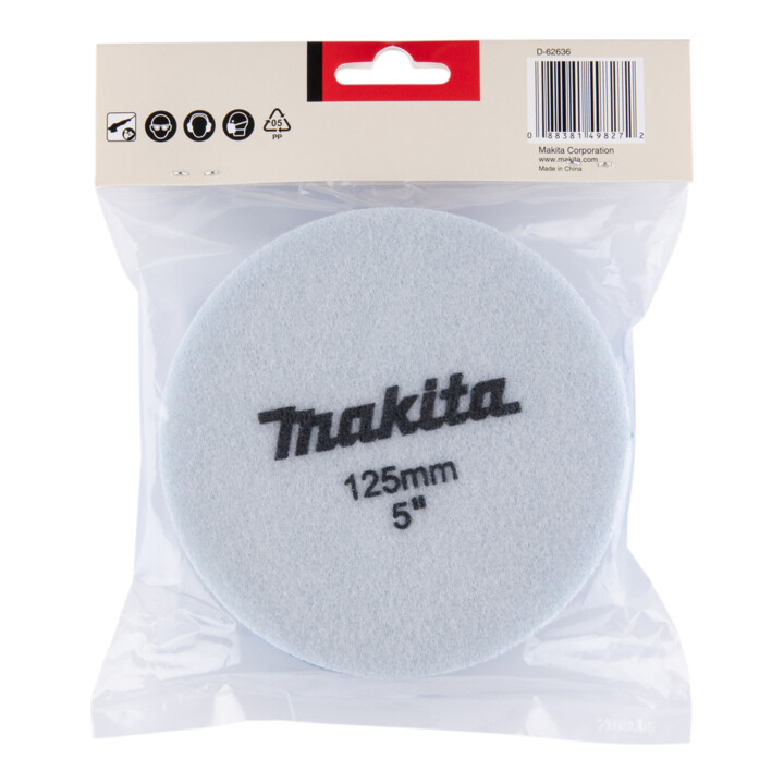 Makita klittenbandspons blauw 125mm D-62636