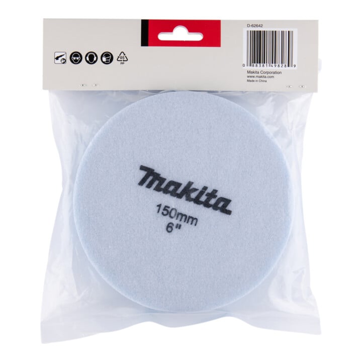 Makita klittenbandspons blauw 150mm D-62642