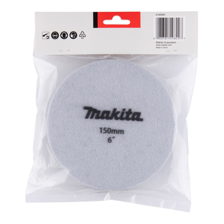 Makita klittenbandspons zwart 150mm D-62583