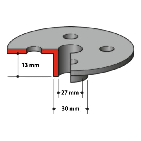 Makita kopieerring 30.0mm (164471-6)