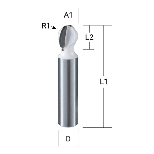 Makita Kugelfräser 12,7 mm