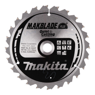 Makita Lama per sega circolare MAKBLADE+ 190x20x24Z (B-32437)
