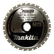 Makita Lama per sega circolare per inox 150x20x60 Z B-47058