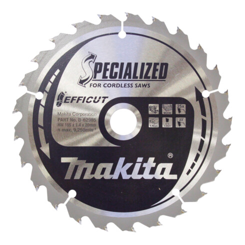 Makita Lama per sega circolare SPECIALIZED 165x20x25Z