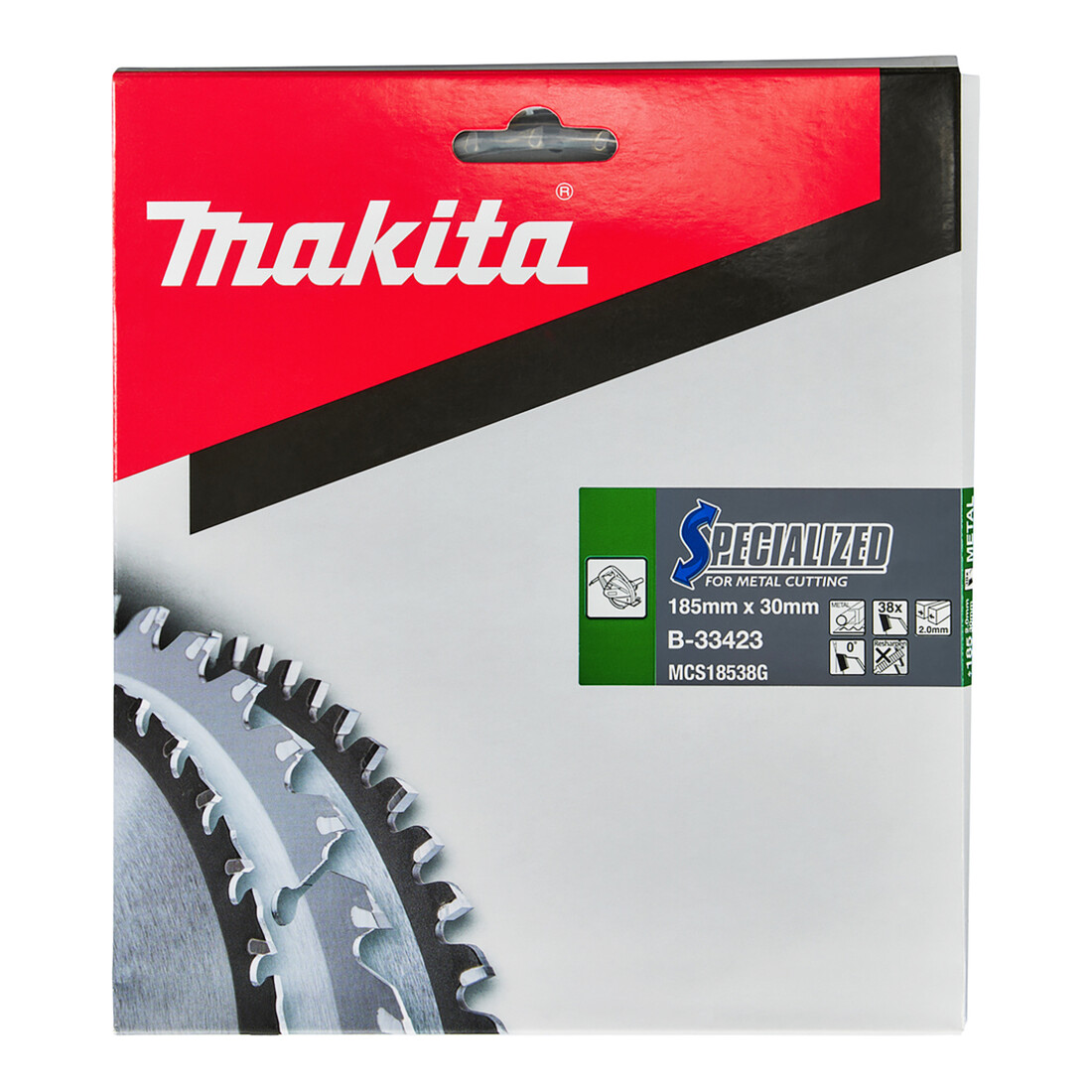 Makita Lama per sega circolare SPECIALIZED 185x30x38Z (B-33423)