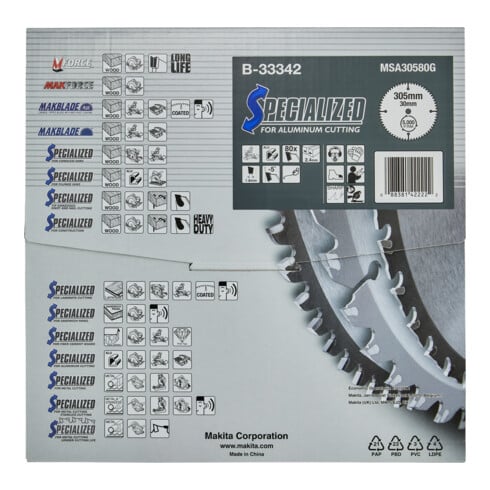 Makita Lama per sega circolare SPECIALIZED 205x30x80Z (B-33342)