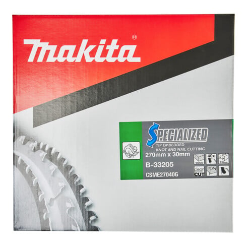 Makita Lama per sega circolare SPECIALIZED 270x30x40Z (B-33205)