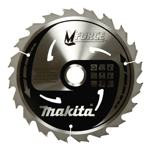 Makita Lama per sega M-FORCE 165x20x10Z