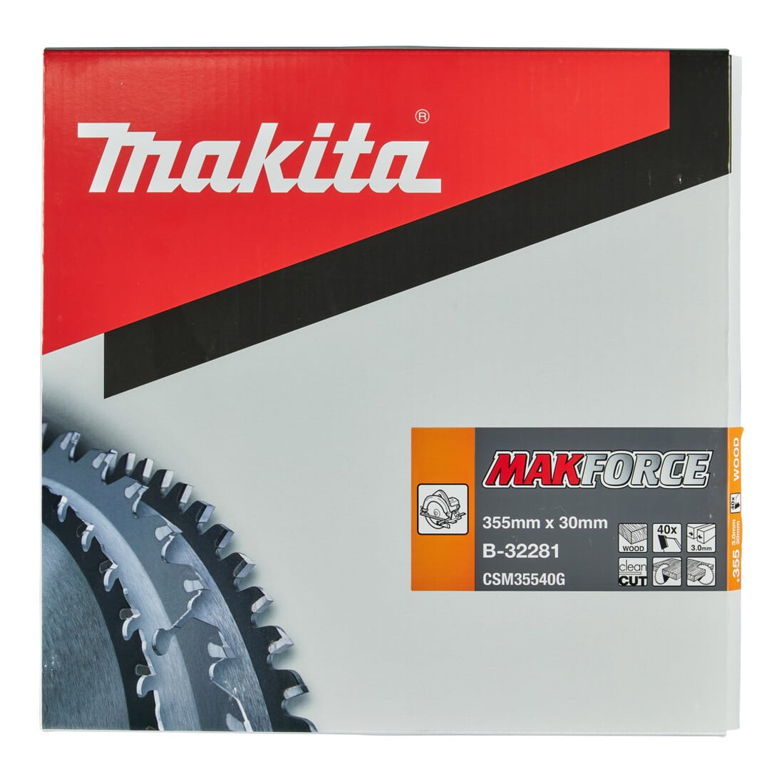 Makita Lama per sega MAKFORCE 355x30x40Z
